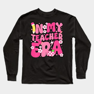 In My Teacher Era Teacher Appreciation Teaching Groovy Long Sleeve T-Shirt